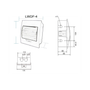 Quadro Caixa Distribuição Branco 4 Disjuntores Embutir DIN