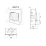 Quadro Caixa Distribuição Branco 8 Disjuntores Embutir DIN