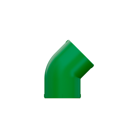 Joelho Cotovelo 45° PPR Água Quente Fria 63mm