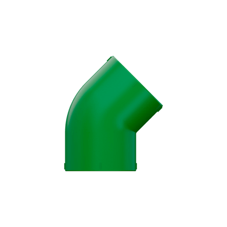 Joelho Cotovelo 45° PPR Água Quente Fria 90mm