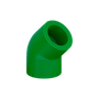 Joelho Cotovelo 45° PPR Água Quente Fria 90mm