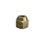 Porca-Flange-Curta-Latao-5-16--Rosca-SAE-Refrigeracao-Ar-Condicionado