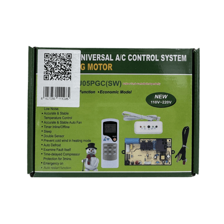 Placa-Eletronica-Universal-com-Controle-Remoto-e-Sensor-para-Controle-de-Velocidade-e-Ventilacao-para-Split-Hi-wall---Piso-Teto-Quente-e-Frio-220V